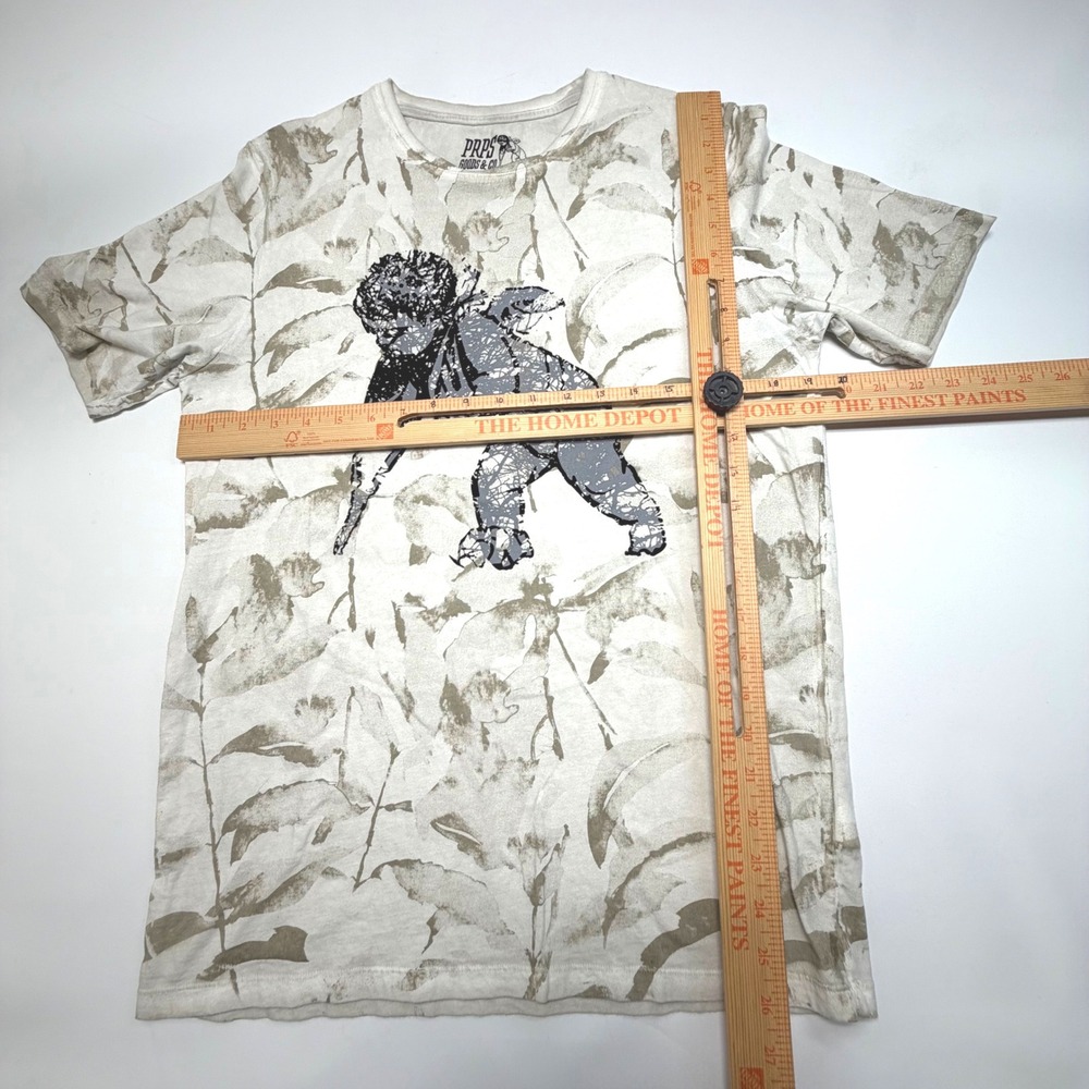 PRPS Goods & Co Graphic T Shirt Large Camo Leaf Print Outdoor Tee - Picture 4 of 8